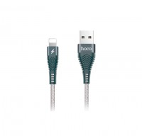 Кабель USB - Lightning, Hoco Unswerving steel braided, 1.2M, U32, Gray