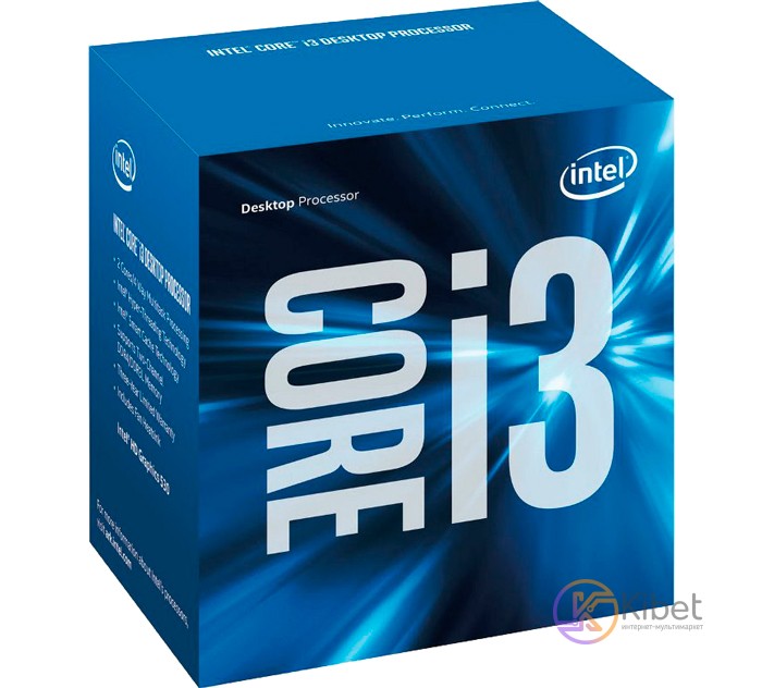 Процессор Intel Core i3 (LGA1151) i3-6100, Box, 2x3,7 GHz, HD Graphic 530 (1050