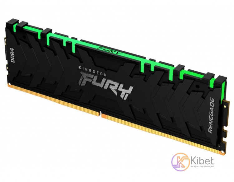 Модуль памяти 8Gb DDR4, 4000 MHz, Kingston Fury Renegade RGB, Black, 19-21-21, 1