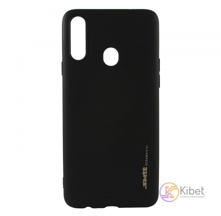 Накладка силиконовая для смартфона Samsung A20s (A207), SMTT matte Black