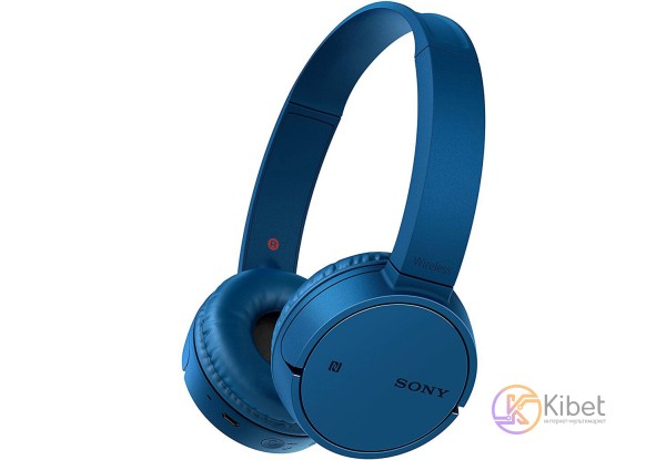 Наушники Sony WH-CH500 Blue, Bluetooth, полноразмерные