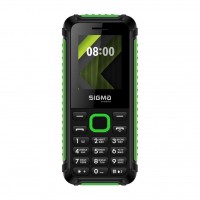 Мобильный телефон Sigma mobile X-style 18 Track Black-Green, 2 Sim, дисплей 1.77