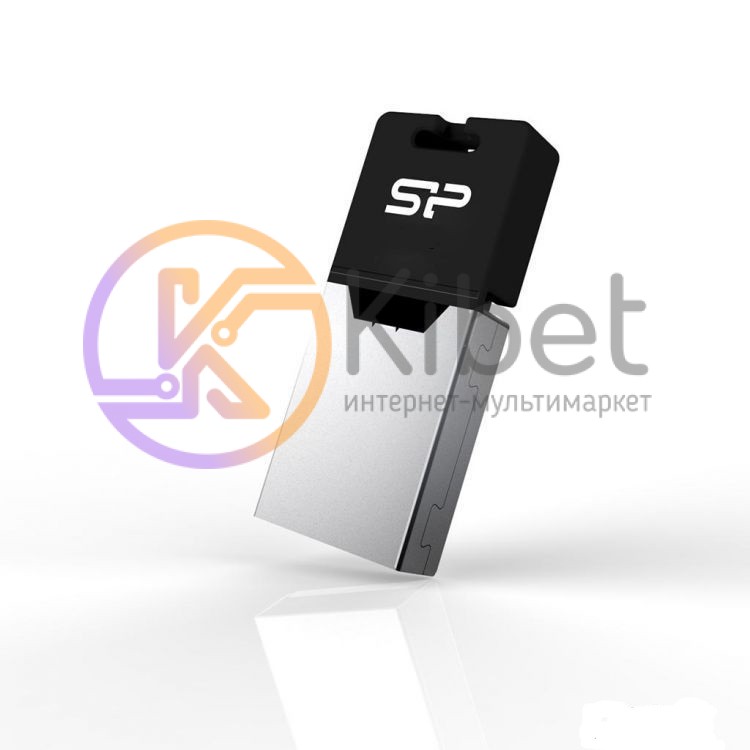 USB Флеш накопитель 16Gb Silicon Power Mobile X20 Black for Android 20 8Mbps