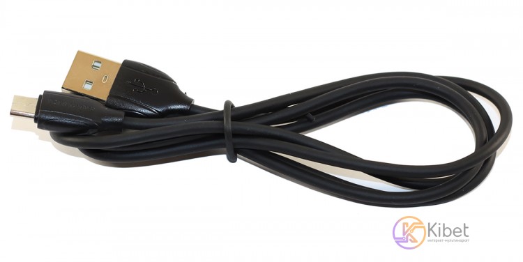 Кабель USB - microUSB, Tornado TX1, Black, 1 м, 2.4A