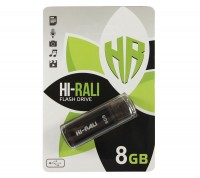 USB Флеш накопитель 8Gb Hi-Rali Stark series Black, HI-8GBSTBK