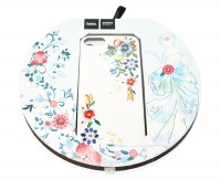 Накладка силиконовая для смартфона Apple iPhone 7 8, Hoco summer flowers (Plum b