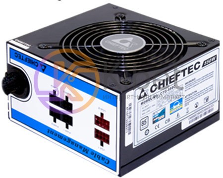 Блок питания Chieftec 750W CTG-750C, 120mm, 20+4pin, 1x4+4pin, SATA х 6, Molex 4