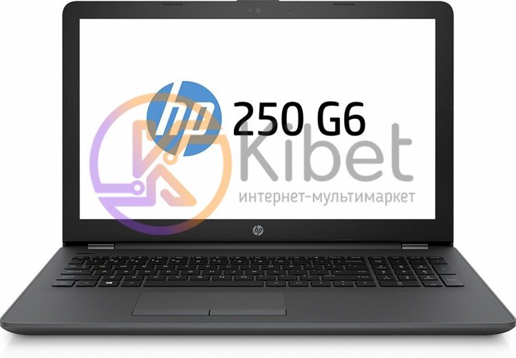 Ноутбук 15' HP 250 G6 (3QM17ES) Dark Ash, 15.6', матовый LED (1366х768), Intel C