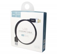 Кабель USB - microUSB, Hoco, Black, 1 м, магнитный (U28)