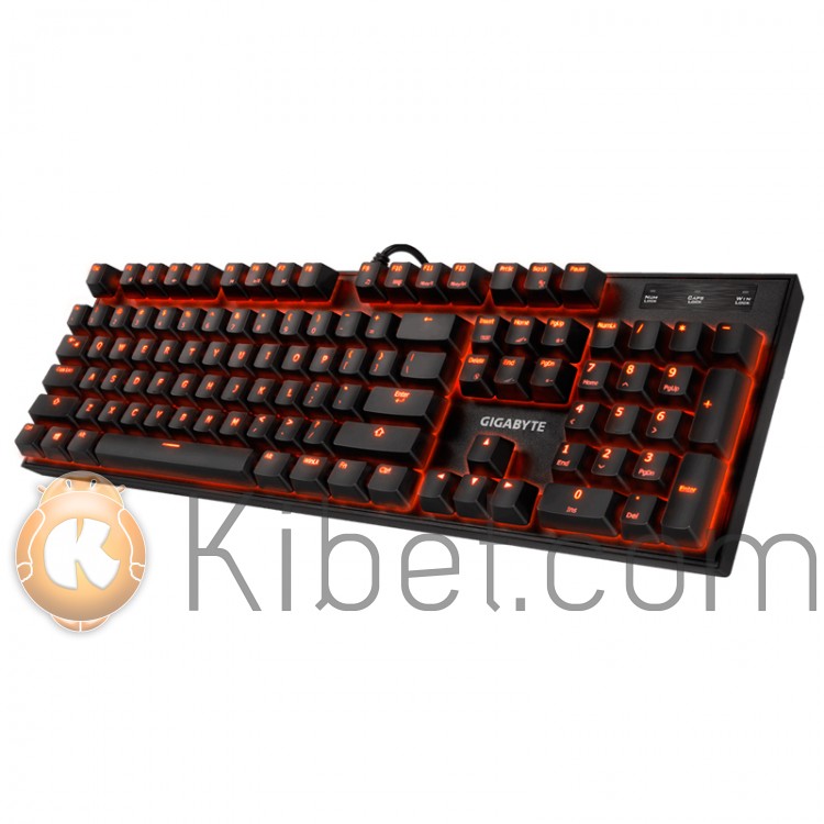 Клавиатура Gigabyte Force K85 USB, Black, механическая, подсветка