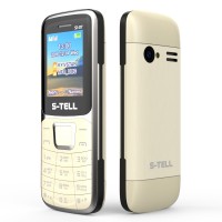 Мобильный телефон S-Tell S1-07 Gold, 2 Sim, 1.8' TFT (160x128), BT, FM, Cam 0.3M