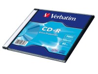 Диск CD-R Slim Case, Verbatim 'Extra Protection', 700Mb, 52x (43347)