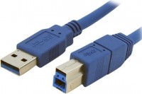 Кабель USB 3.0 (AM) - USB 3.0 (BM), 3.0 м, Blue, Atcom (12824)