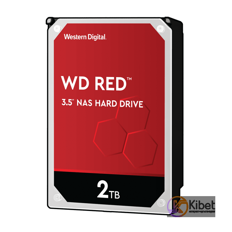 Жесткий диск 3.5' 2Tb Western Digital Red, SATA3, 256Mb, 5400 rpm (WD20EFAX)