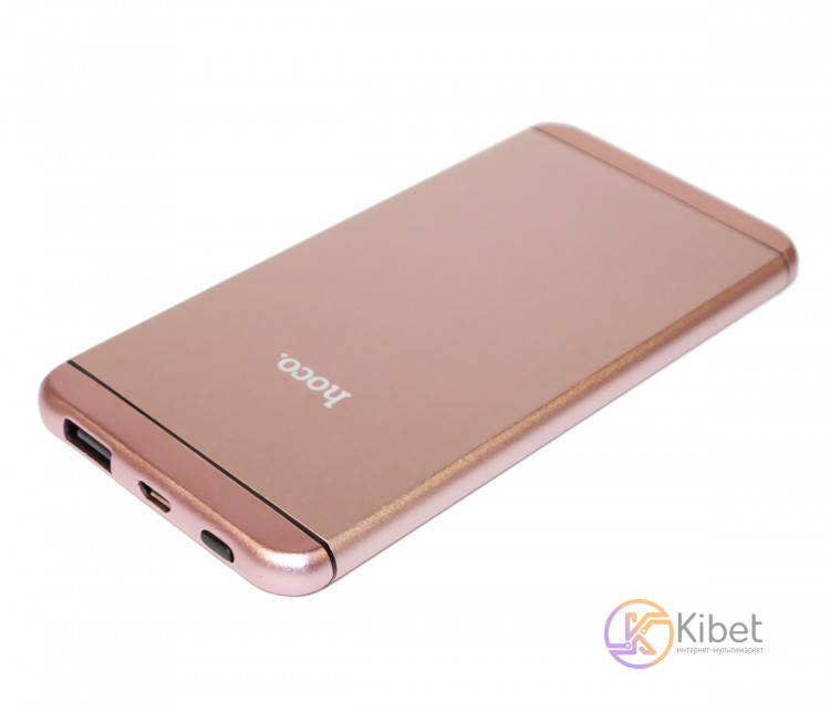 Универсальная мобильная батарея 6000 mAh, Hoco I6 UPB03, Rose-Gold, 2xUSB, 1A 2A