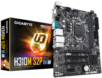 Материнская плата 1151 (H310) Gigabyte H310M S2P, H310, 2xDDR4, Int.Video(CPU),