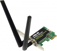 Сетевая карта PCI-E Asus PCE-AC51 Wi-Fi 802.11a b g n 300Mb, 2 съемные антенны