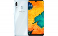 Смартфон Samsung Galaxy A30 (A305) White, 2 NanoSim, сенсорный емкостный 6,4' (2