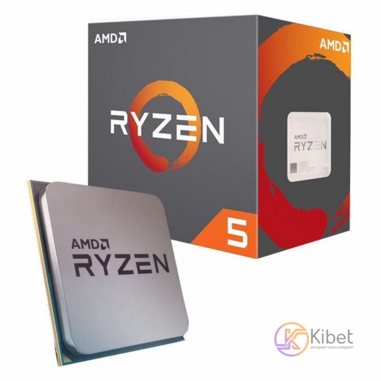 Процессор AMD (AM4) Ryzen 5 2600, Box, 6x3,4 GHz (Turbo Boost 3,9 GHz), L3 16Mb,