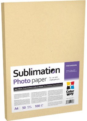 Фотобумага ColorWay, сублимационная, матовая, A4, 100 г м2, 50 л (PSM100050A4)