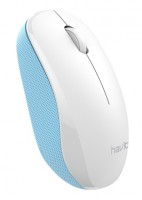 Мышь Havit HV-MS66GT, Gaming White-Blue, USB, 2400 dpi (6939119026653)