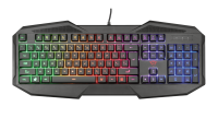 Клавиатура Trust GXT 830-RW Avonn Gaming, Black, USB, 12 мультимедийных клавиш,