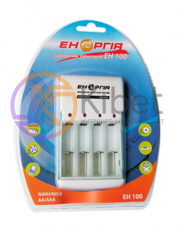 Зарядное устр-во Энергия EH-100, White, 4 x AA AAA, 1.2V x 4 120mA