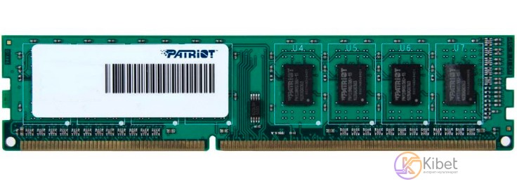 Модуль памяти 4Gb DDR3, 1600 MHz, Patriot, 11-11-11-28, 1.35V (PSD34G1600L81)