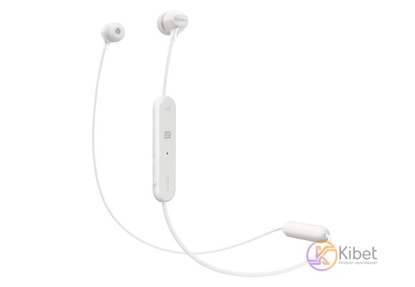Наушники Sony WI-C300 White, Bluetooth, вакуумные