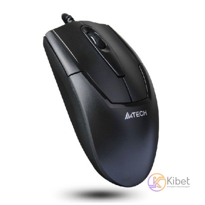 Мышь A4Tech OP-540NU Black, V-TRACK, USB, 1000 dpi