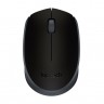 Мышь Logitech M171, Gray Black, USB, беспроводная, оптическая, 1000 dpi, 3 кнопк