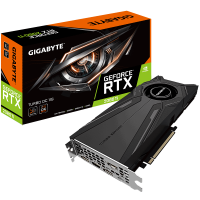 Видеокарта GeForce RTX 2080Ti, Gigabyte, TURBO OC, 11Gb DDR6, 352-bit, HDMI 3xDP