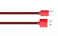 Кабель USB - USB 3.1 Type C, LDNIO, Red, 1 м (LS60)