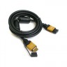 Кабель HDMI - HDMI, 1 м, Black, V1.4, Atcom, позолоченные коннекторы, ферритовые