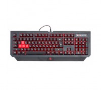 Клавиатура A4Tech Bloody B125, USB Black Игровая, мультимедийная, красная подсве