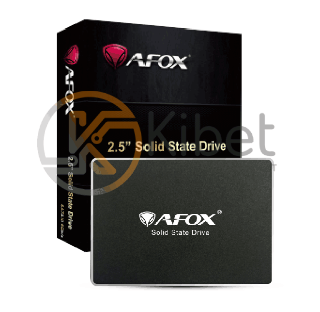 Твердотельный накопитель 120Gb, AFOX, SATA3, 2.5', 3D TLC, 550 500 MB s (AFSN2L3