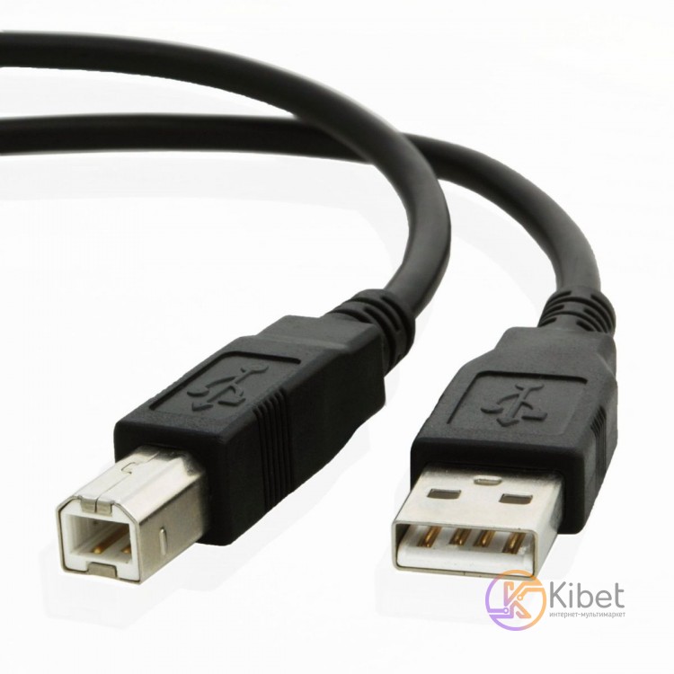 Кабель USB - USB BM 4.5 м Cablexpert Black (CCF-USB2-AMBM-15)