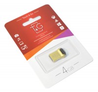 USB Флеш накопитель 4Gb T G 108 Metal series Gold, TG108GD-4GD