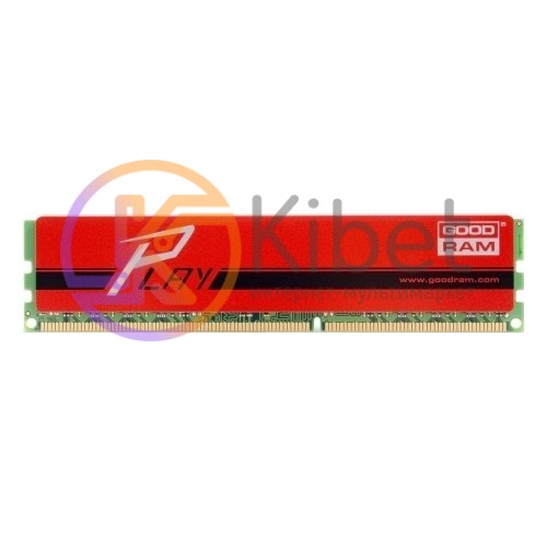 Модуль памяти 4Gb DDR3, 1600 MHz (PC3-12800), Goodram Play Red, 9-9-9-28, 1.5V,