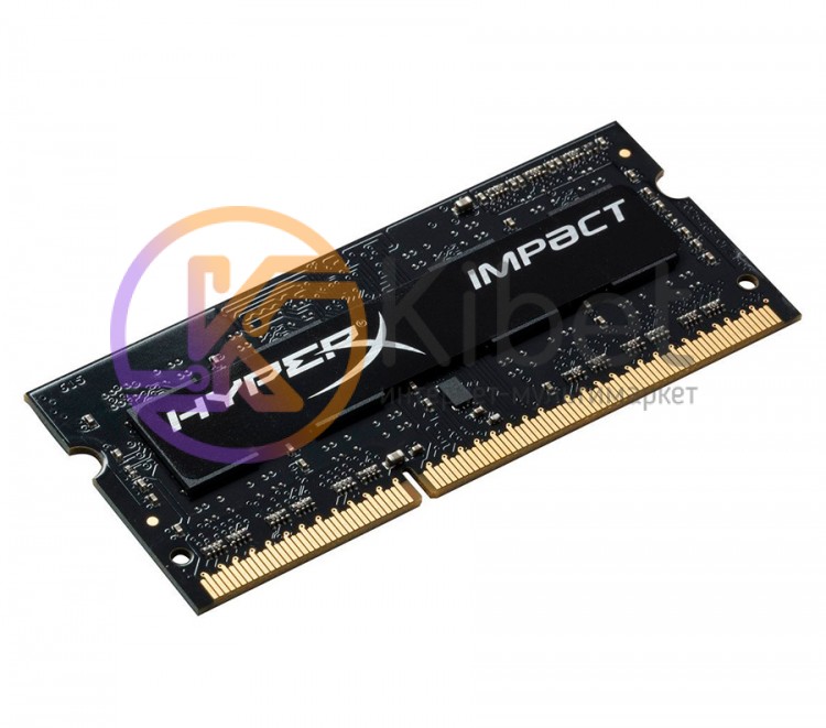 Модуль памяти SO-DIMM, DDR3, 4Gb, 1866 MHz, Kingston HyperX Impact, 1.35V, CL11