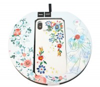 Накладка силиконовая для смартфона Apple iPhone X, Hoco summer flowers (Plum blo