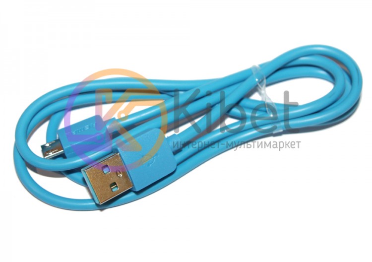 Кабель USB - microUSB, Remax Light, Blue, 1 м (RC-006m)