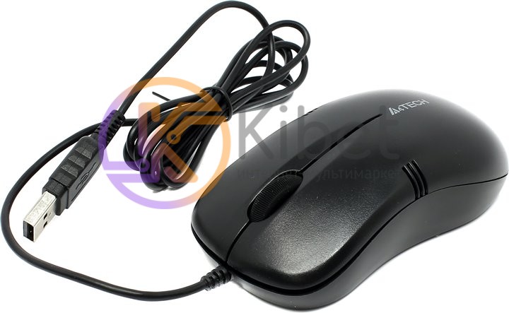 Мышь A4Tech OP-560NU Black, V-TRACK, USB, 1000 dpi