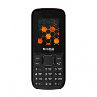 Мобильный телефон Sigma mobile X-style 17 UP Black Orange, 2 Sim, дисплей 1.77'