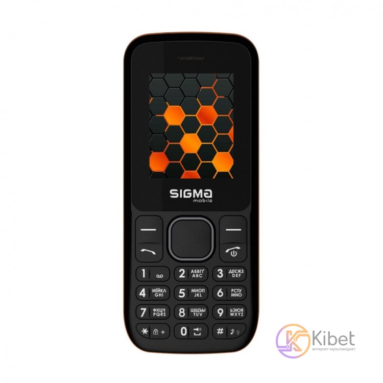 Мобильный телефон Sigma mobile X-style 17 UP Black Orange, 2 Sim, дисплей 1.77'