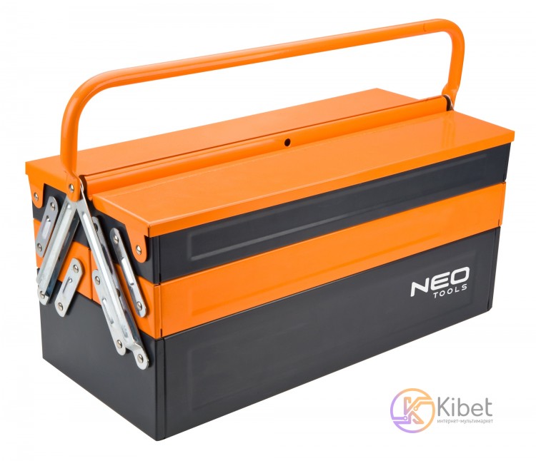 Ящик для инструмента Neo, металлический, 200x455x210 мм, 4.3 кг, Black-Orange (8