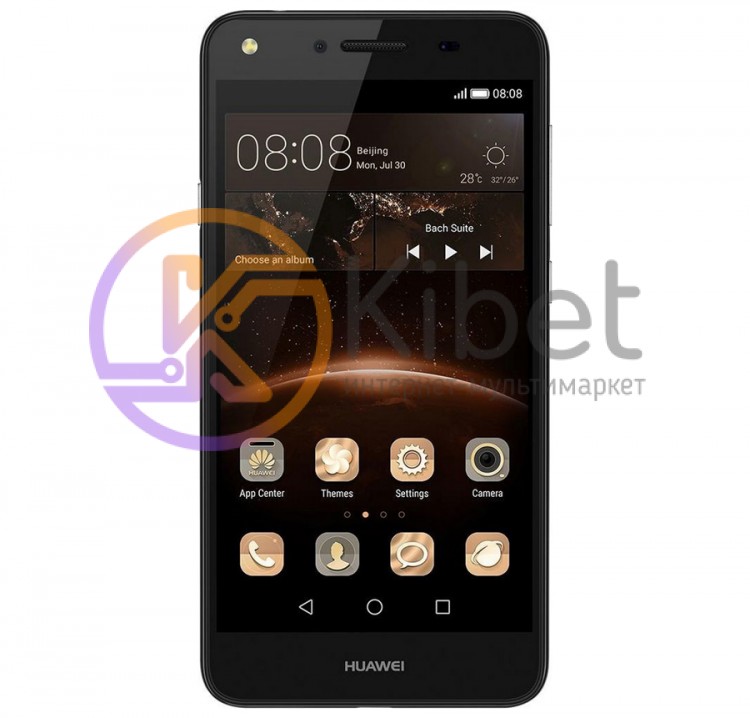 Смартфон Huawei Y5 II Black, 2 Sim, сенсорный емкостный 5' (1280x720) IPS, Media