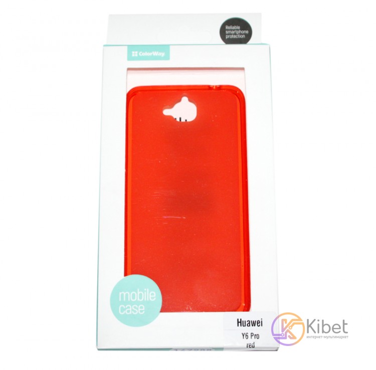Бампер для Huawei Y6 Pro, ColorWay, Red (CW-CTPHY6P-RD)
