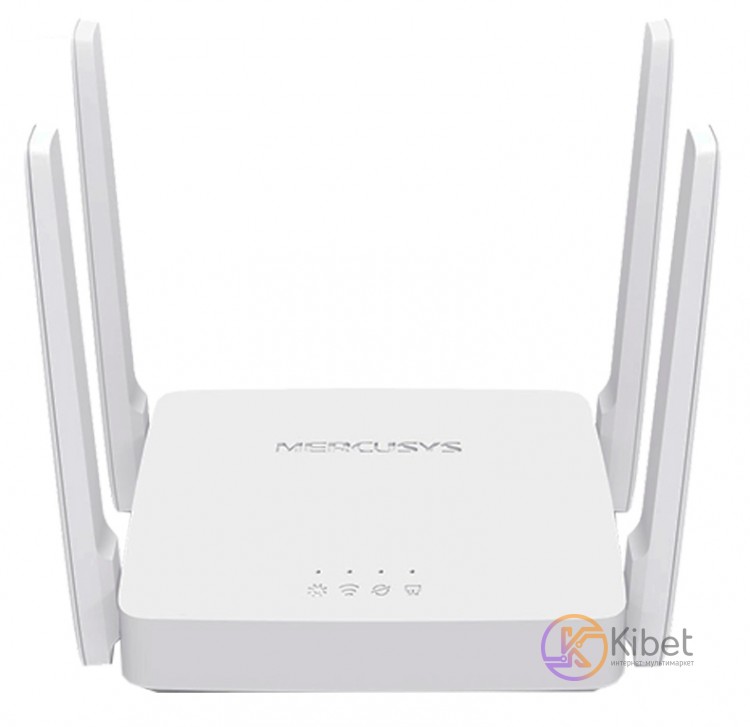 Роутер Mercusys AC10 Wi-Fi 802.11b g a n ac, 2x10 100M LAN, 1x10 100 WAN, 4 внеш