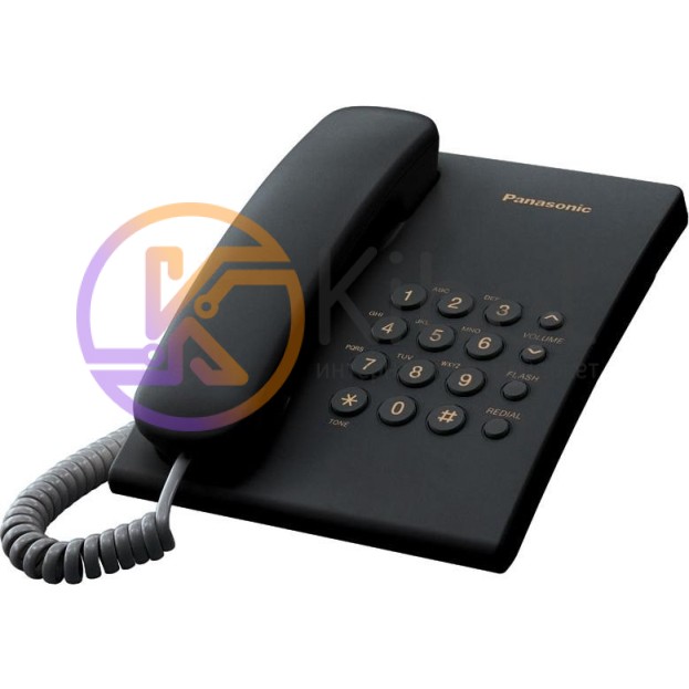Телефон Panasonic KX-TS2350UAB (Черный) повторный набор последнего номера, кноп